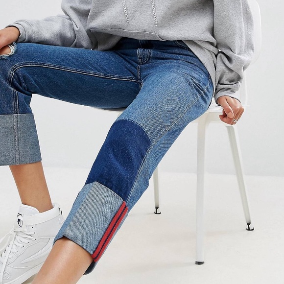 ASOS deep turn up jeans with bound selvage stripe - Picture 2 of 5